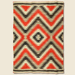 Hand-Woven Navajo Wool Rug - Red/Black/Grey/Cream - Vintage - STAG Provisions - One & Done - Blankets & Textiles
