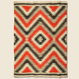Hand-Woven Navajo Wool Rug - Red/Black/Grey/Cream - Vintage - STAG Provisions - One & Done - Blankets & Textiles