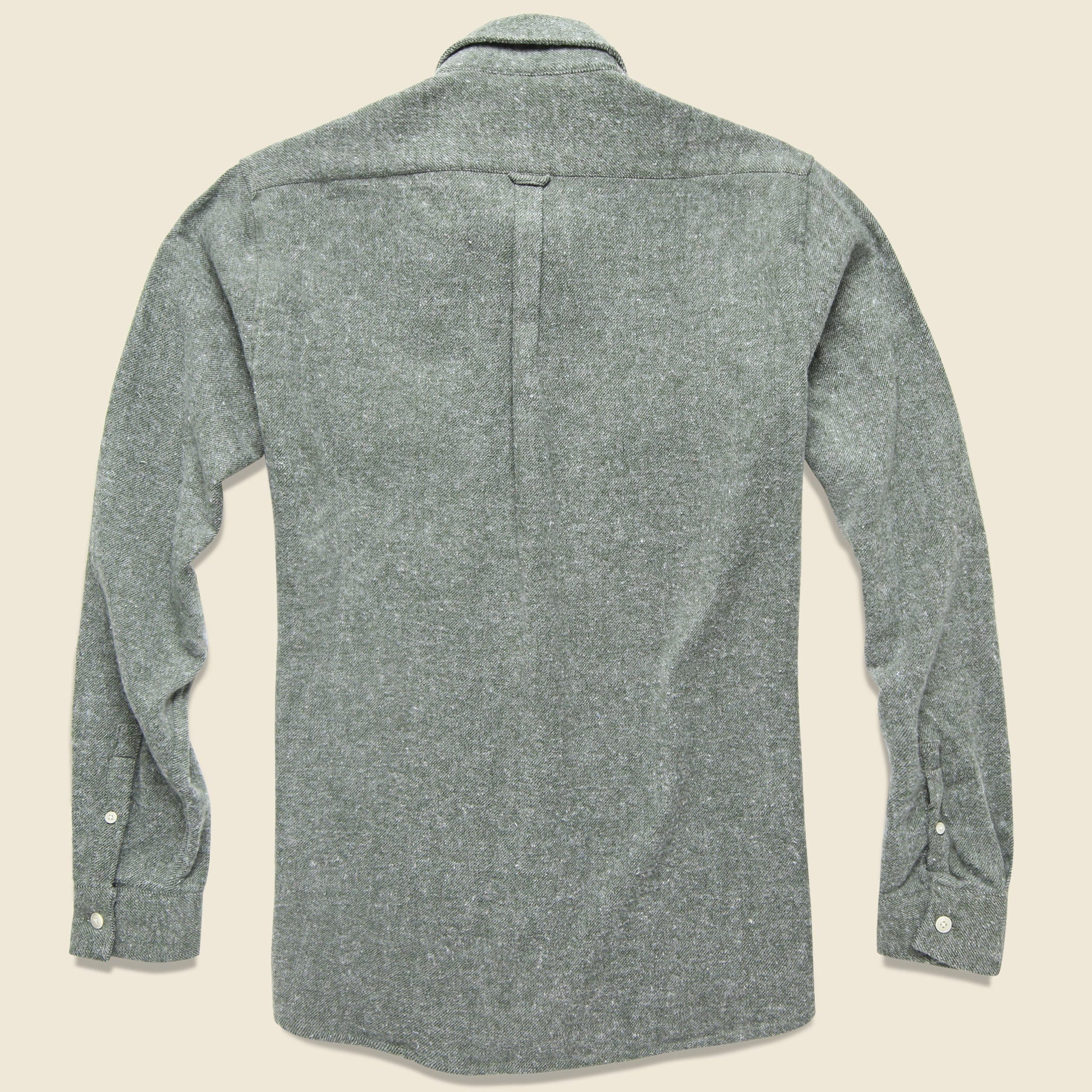 Workwear Flannel - Beetle Green - Afield - STAG Provisions - Tops - L/S Woven - Solid