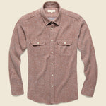 Workwear Flannel - Brick - Afield - STAG Provisions - Tops - L/S Woven - Solid