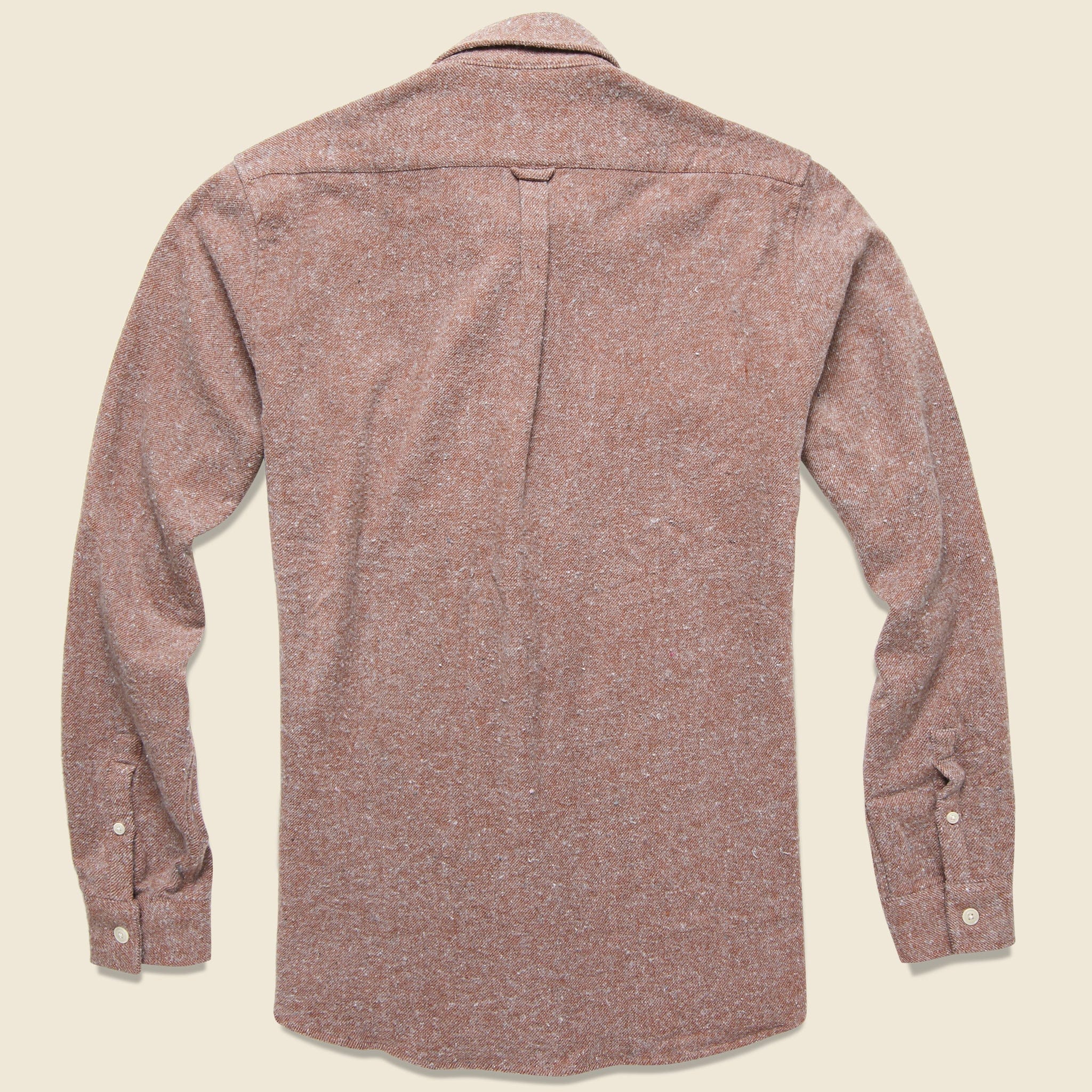 Workwear Flannel - Brick - Afield - STAG Provisions - Tops - L/S Woven - Solid