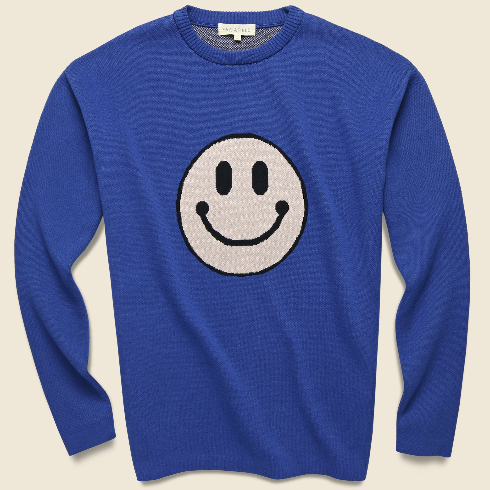 Acid Smile Knit Sweater - Blue - Far Afield - STAG Provisions - Tops - Sweater