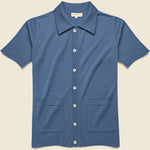 Velzey Cabana Polo - Ensign Blue - Far Afield - STAG Provisions - Tops - S/S Knit