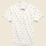 Peace Cognito Shirt - White - Far Afield - STAG Provisions - Tops - S/S Woven - Other Pattern