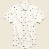 Peace Cognito Shirt - White - Far Afield - STAG Provisions - Tops - S/S Woven - Other Pattern