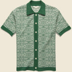 Zig Zag Cardigan - Tribal Dark Green - Far Afield - STAG Provisions - Tops - S/S Knit