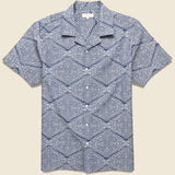 Stachio Shirt - Tribal Navy - Far Afield - STAG Provisions - Tops - S/S Woven - Other Pattern