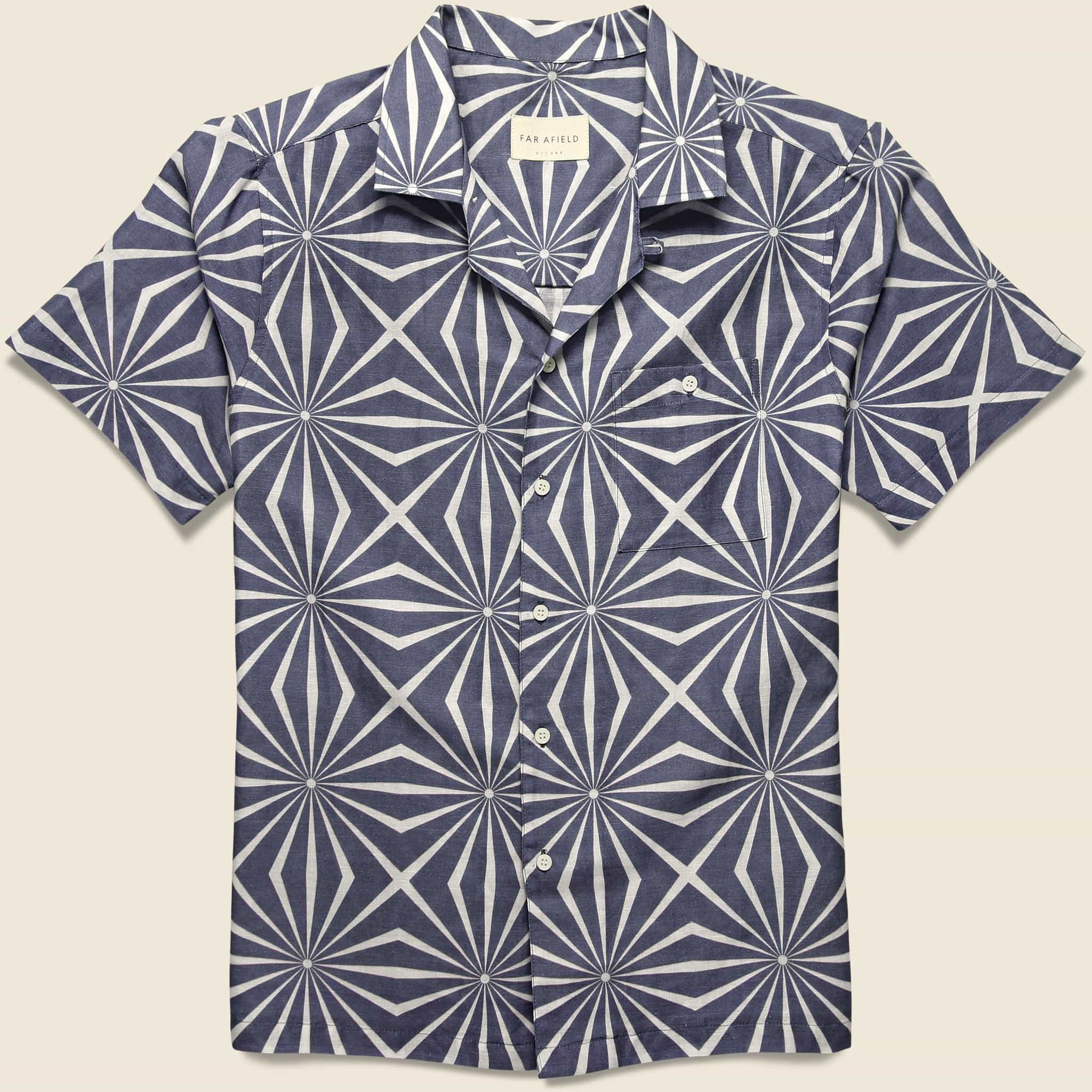 Selleck Shirt - Blue Nights - Far Afield - STAG Provisions - Tops - S/S Woven - Other Pattern