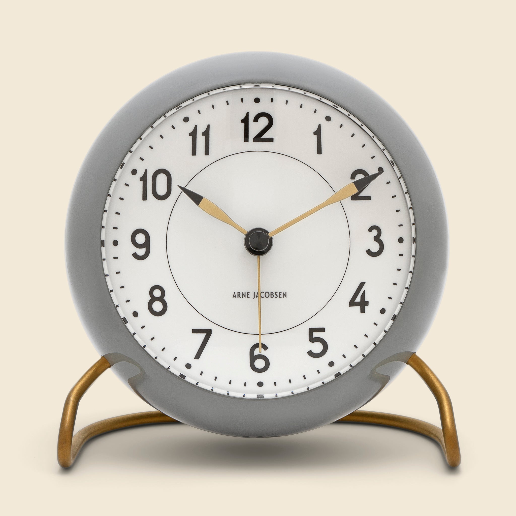 Grey Station Alarm Clock - Arne Jacobsen - STAG Provisions - Home - Office - Clock