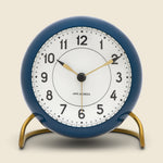 Petrol Blue Station Alarm Clock - Arne Jacobsen - STAG Provisions - Home - Office - Clock