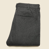 Herringbone Wool Pleated Pant - Charcoal - Alex Mill - STAG Provisions - Suiting - Suit Pant