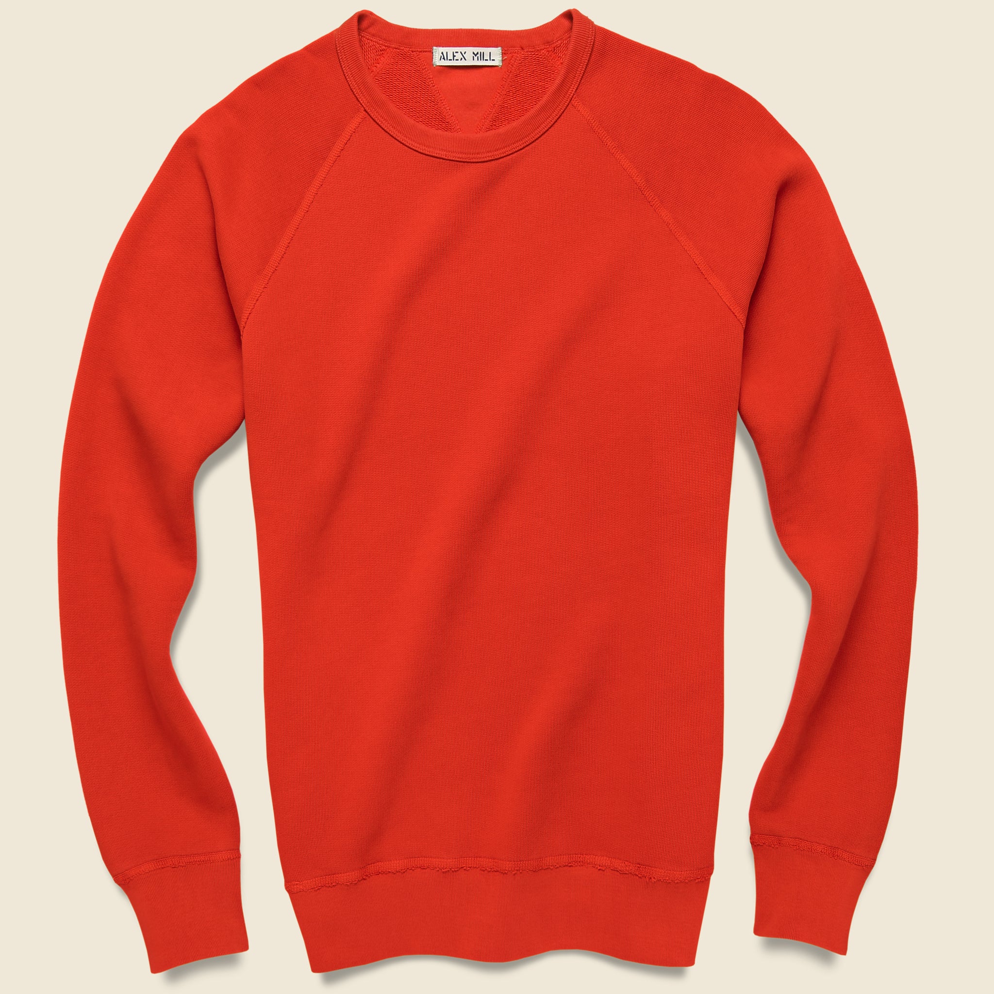 French Terry Sweatshirt - Berry Red - Alex Mill - STAG Provisions - Tops - Fleece / Sweatshirt