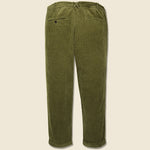 Rugged Corduroy Standard Pleated Pant - Olive - Alex Mill - STAG Provisions - Pants - Corduroy