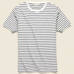 Standard Crew Tee - Navy Stripe - Alex Mill - STAG Provisions - Tops - S/S Tee