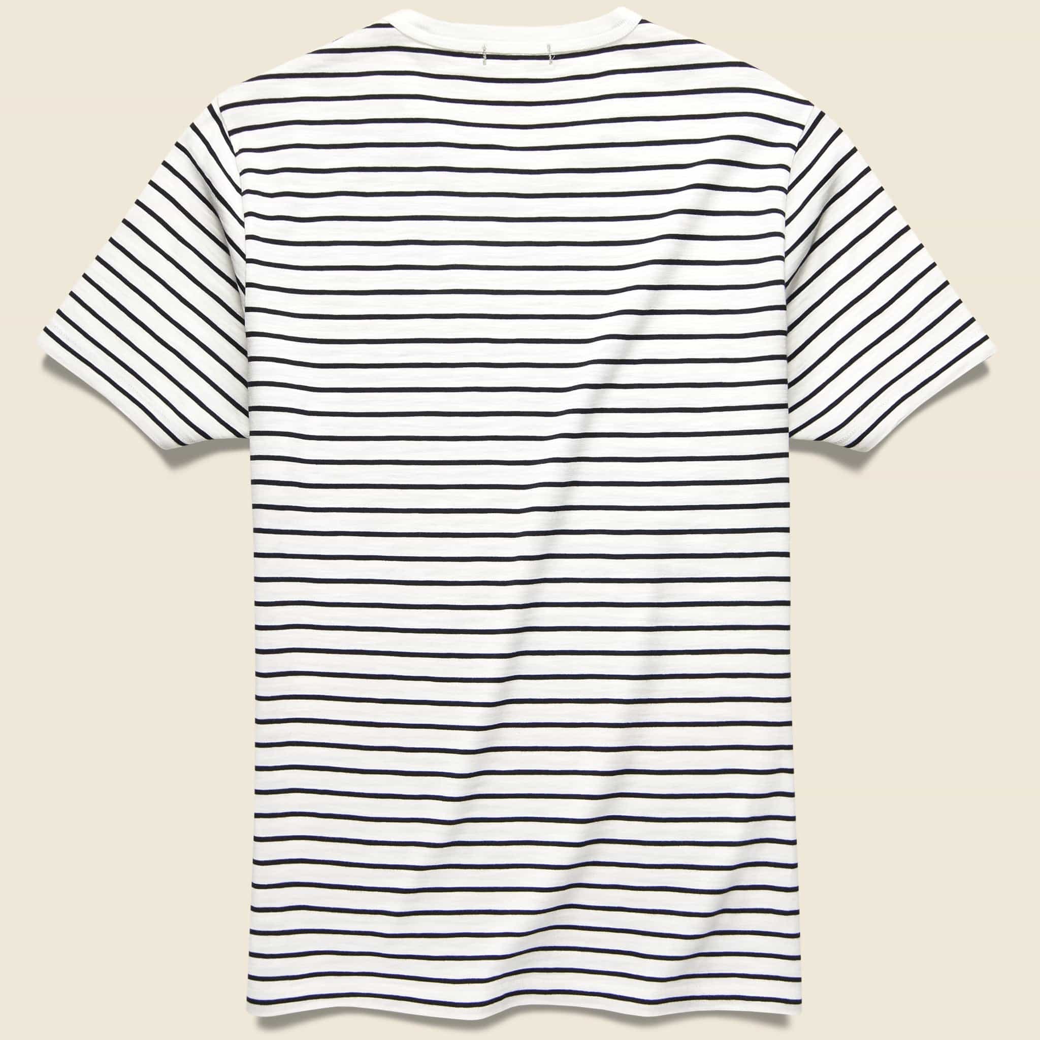 Standard Crew Tee - Navy Stripe - Alex Mill - STAG Provisions - Tops - S/S Tee