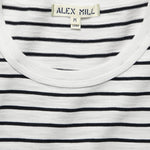 Standard Crew Tee - Navy Stripe - Alex Mill - STAG Provisions - Tops - S/S Tee