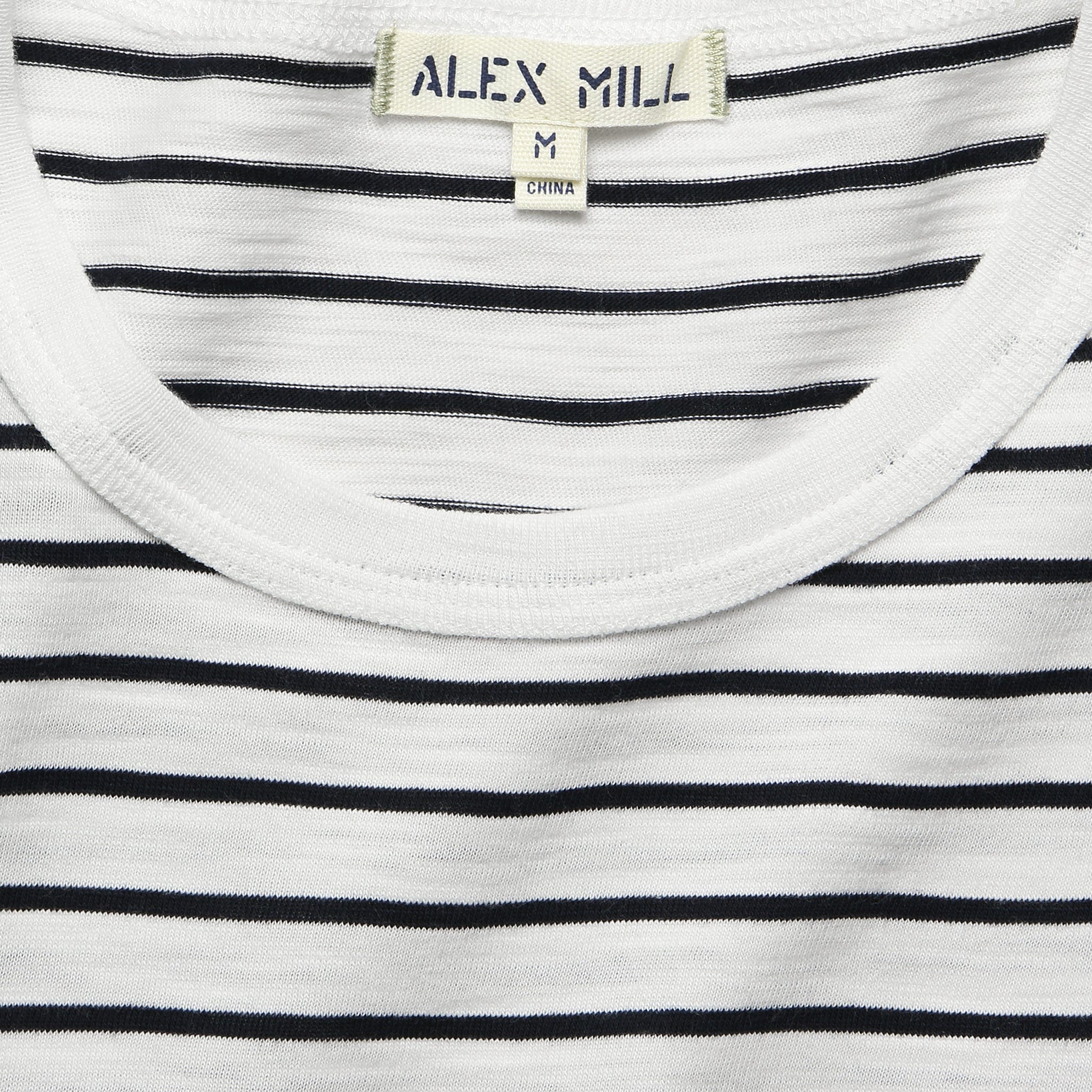 Standard Crew Tee - Navy Stripe - Alex Mill - STAG Provisions - Tops - S/S Tee