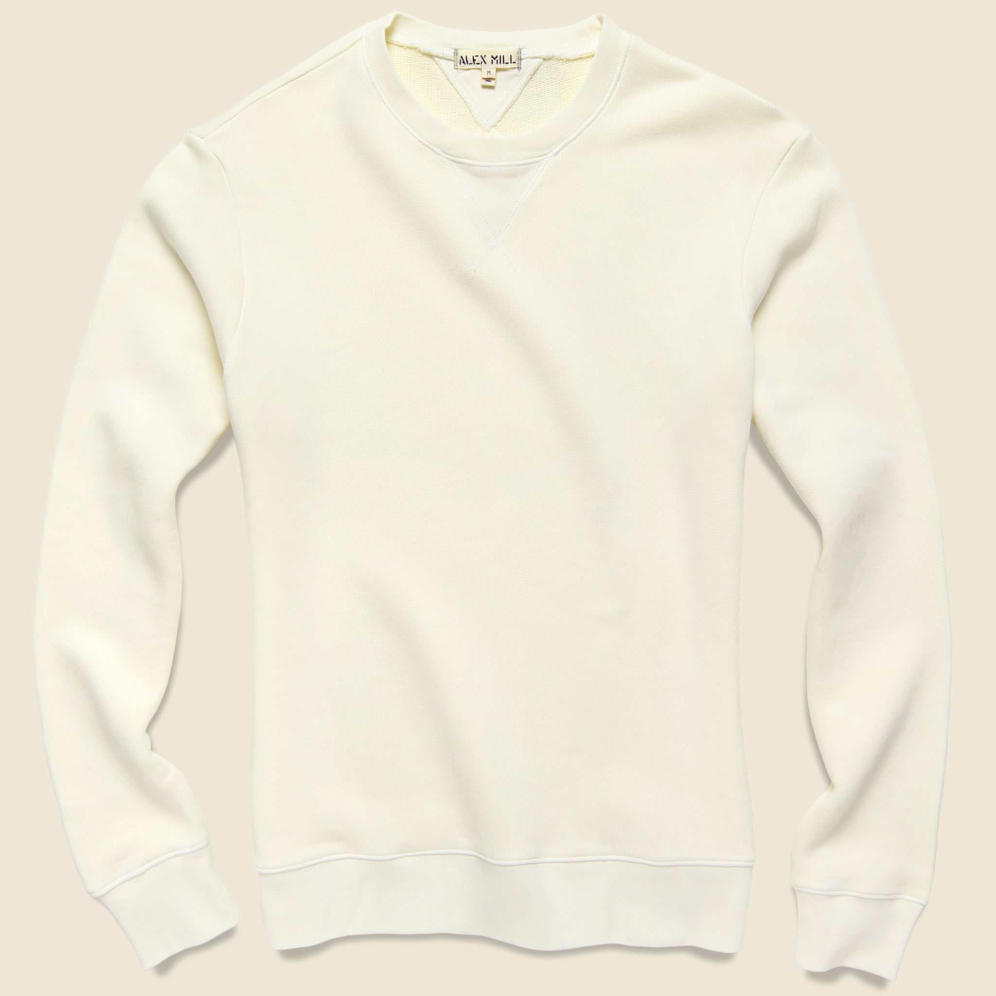 French Terry Crew Sweatshirt - Natural - Alex Mill - STAG Provisions - Tops - Fleece / Sweatshirt