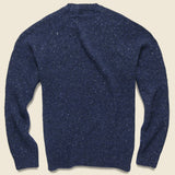 Alpaca Wool Donegal Crew Sweater - Fisherman Blue - Alex Mill - STAG Provisions - Tops - Sweater