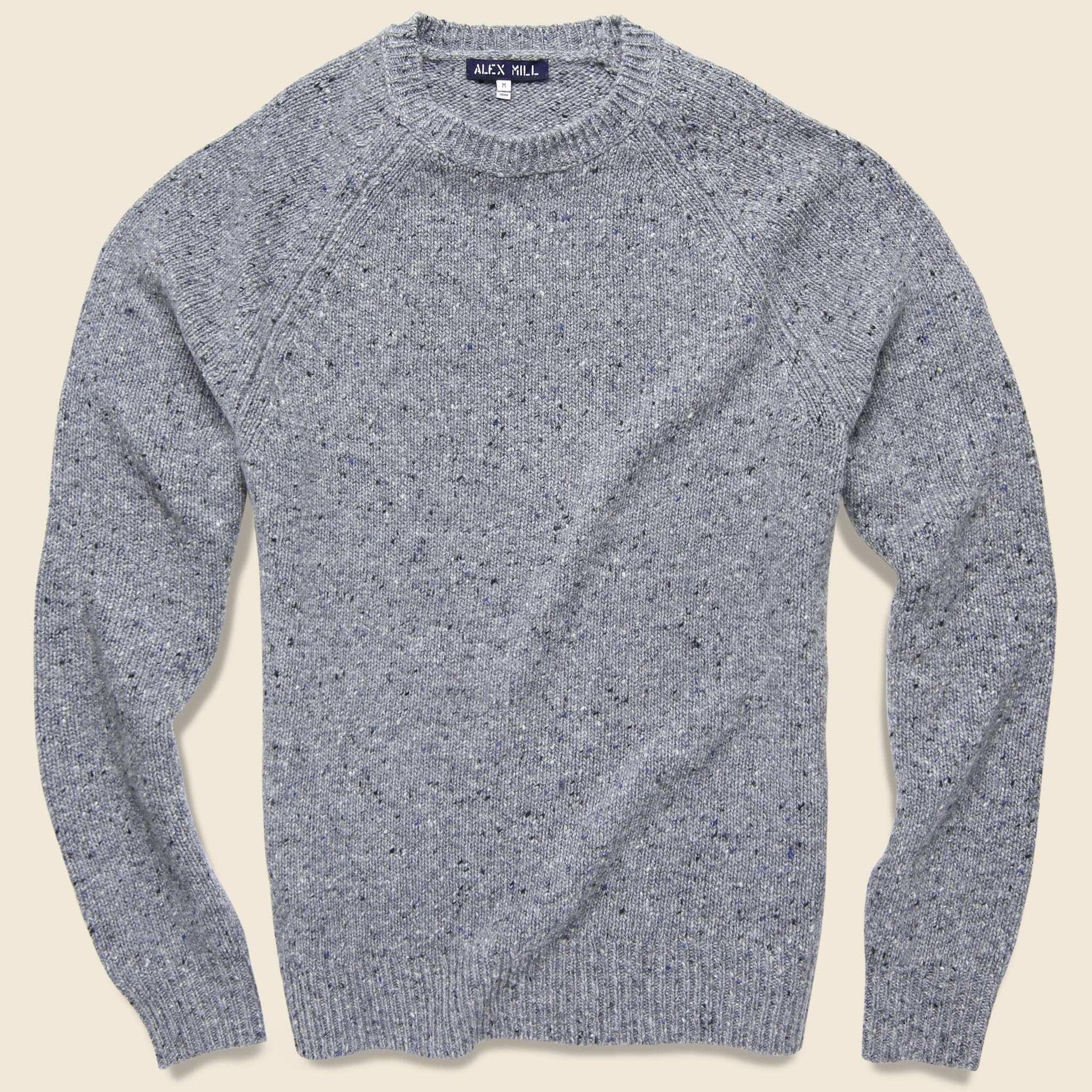 Alpaca Wool Donegal Crew Sweater - Stone Flag Grey - Alex Mill - STAG Provisions - Tops - Sweater