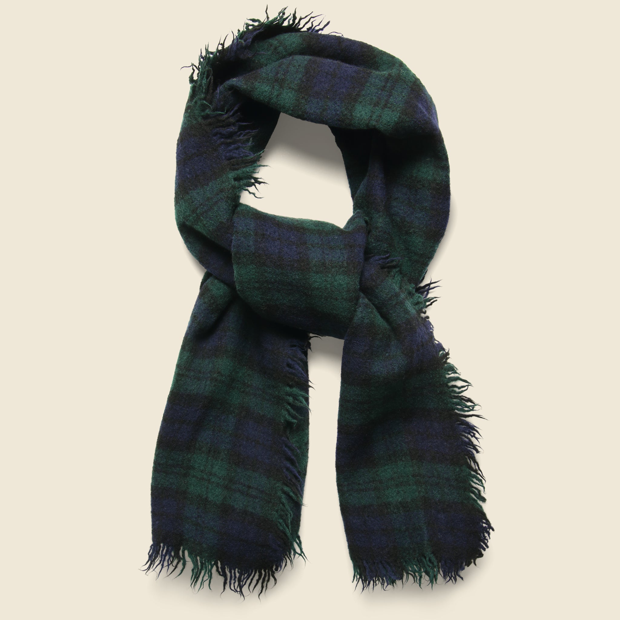 Boiled Wool Scarf - Blackwatch - Alex Mill - STAG Provisions - Accessories - Scarves