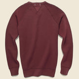 French Terry Sweatshirt - Bordeaux - Alex Mill - STAG Provisions - Tops - Fleece / Sweatshirt