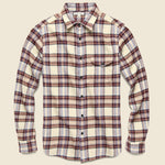 Plaid Patch & Flap Flannel - Burgundy/Ivory - Alex Mill - STAG Provisions - Tops - L/S Woven - Plaid