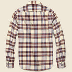 Plaid Patch & Flap Flannel - Burgundy/Ivory - Alex Mill - STAG Provisions - Tops - L/S Woven - Plaid