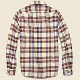 Plaid Patch & Flap Flannel - Burgundy/Ivory - Alex Mill - STAG Provisions - Tops - L/S Woven - Plaid