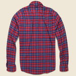 Standard Flannel - Red/Navy - Alex Mill - STAG Provisions - Tops - L/S Woven - Plaid
