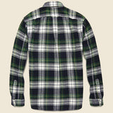 Classic Plaid Flannel - Green/Navy/White - Alex Mill - STAG Provisions - Tops - L/S Woven - Plaid