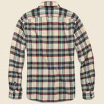 Plaid Patch & Flap Flannel - Ivory/Navy - Alex Mill - STAG Provisions - Tops - L/S Woven - Plaid