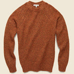 Fuzzy Raglan Crewneck Sweater - Toffee - Alex Mill - STAG Provisions - Tops - Sweater