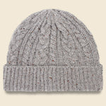 Cashmere Cable Beanie - Grey Donegal - Alex Mill - STAG Provisions - Accessories - Hats