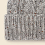 Cashmere Cable Beanie - Grey Donegal - Alex Mill - STAG Provisions - Accessories - Hats