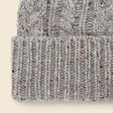 Cashmere Cable Beanie - Grey Donegal - Alex Mill - STAG Provisions - Accessories - Hats