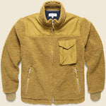 Sherpa Zip Jacket - Golden Khaki - Alex Mill - STAG Provisions - Outerwear - Coat / Jacket