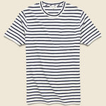 Stripe Slub Pocket Tee - Navy/Off White - Alex Mill - STAG Provisions - Tops - S/S Tee