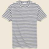 Stripe Slub Pocket Tee - Navy/Off White - Alex Mill - STAG Provisions - Tops - S/S Tee