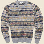 Diamond Fair Isle Sweater - Grey Fair Isle - Alex Mill - STAG Provisions - Tops - Sweater