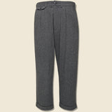 Italian Wool Pleated Pant - Charcoal - Alex Mill - STAG Provisions - Suiting - Suit Pant