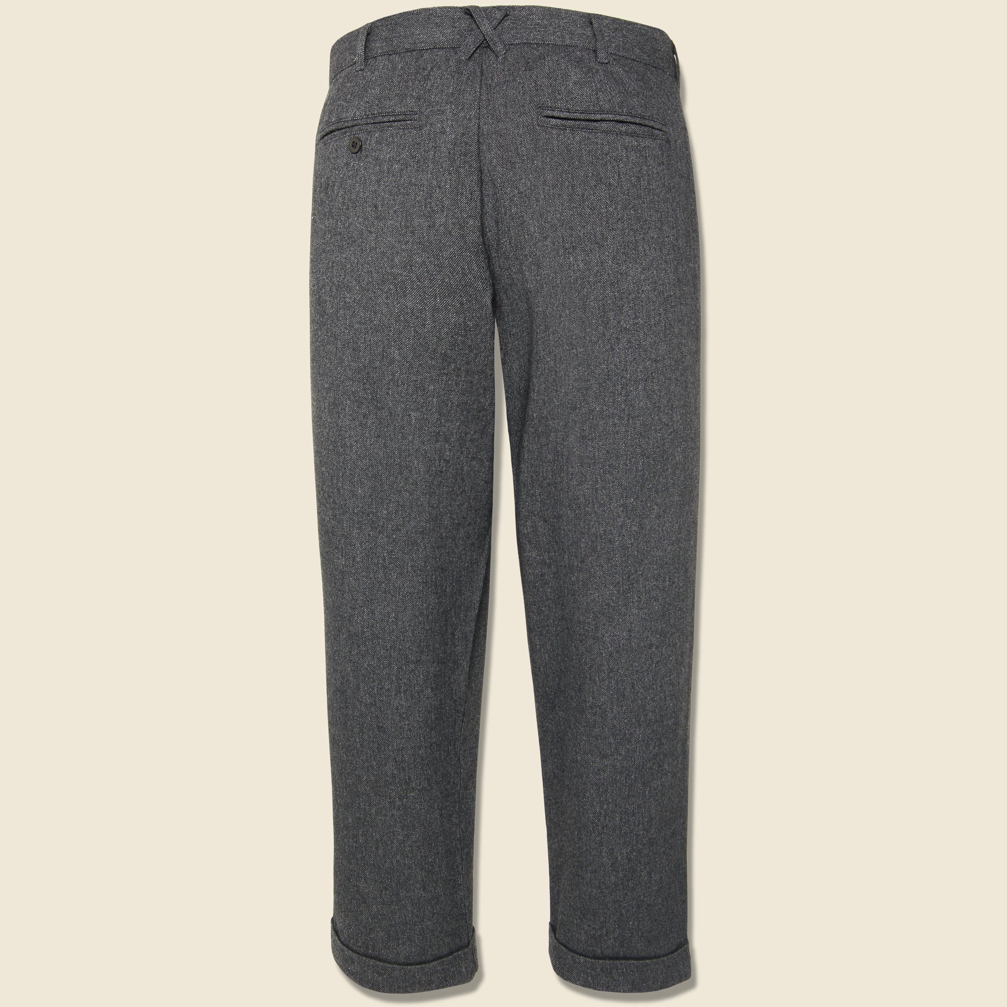 Italian Wool Pleated Pant - Charcoal - Alex Mill - STAG Provisions - Suiting - Suit Pant