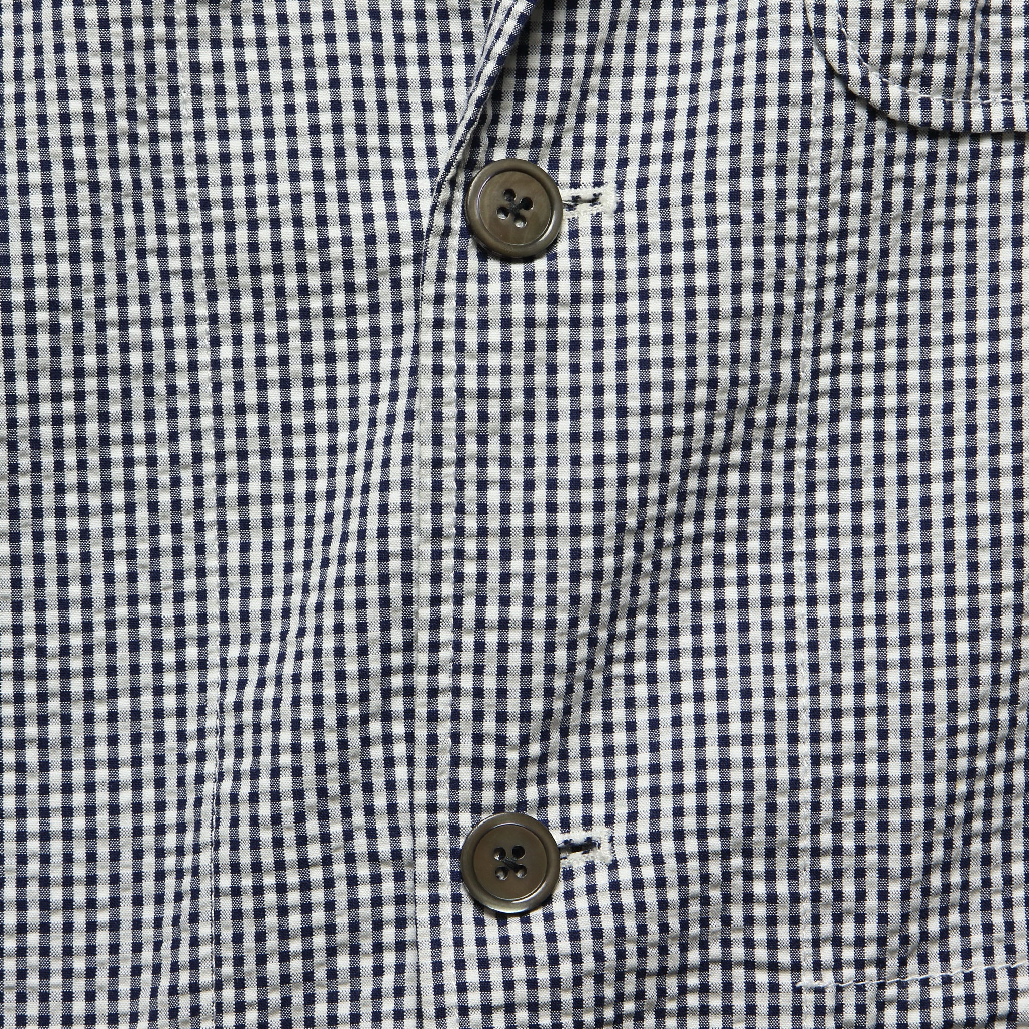 Gingham Seersucker Suit Jacket - Navy/White - Alex Mill - STAG Provisions - Suiting - Sport Coat