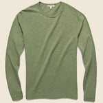 New Standard Slub Crew Tee - Military Green - Alex Mill - STAG Provisions - Tops - L/S Tee
