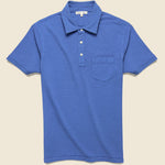 Slub Cotton Standard Polo - Aegean Blue - Alex Mill - STAG Provisions - Tops - S/S Knit