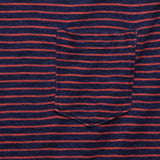 Thin Stripe Pocket Tee - Indigo/Red - Alex Mill - STAG Provisions - Tops - S/S Tee