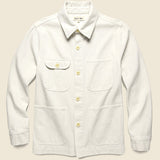 Upcycled Cotton Work Jacket - White - Alex Mill - STAG Provisions - Outerwear - Shirt Jacket