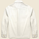 Upcycled Cotton Work Jacket - White - Alex Mill - STAG Provisions - Outerwear - Shirt Jacket