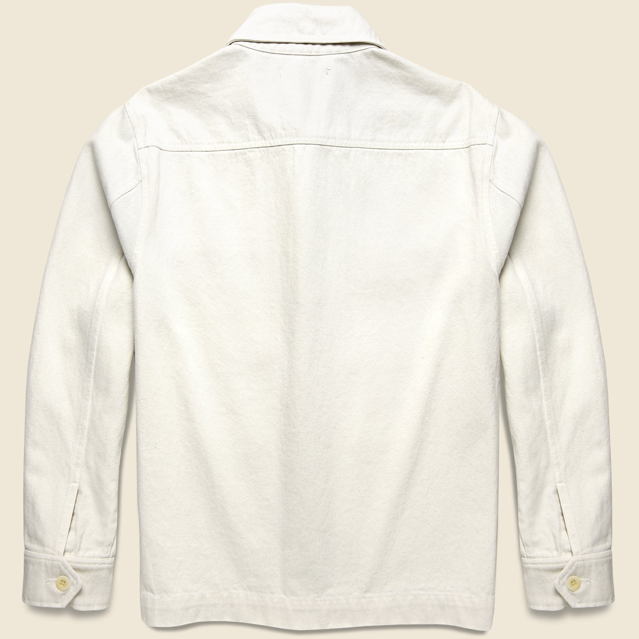 Upcycled Cotton Work Jacket - White - Alex Mill - STAG Provisions - Outerwear - Shirt Jacket
