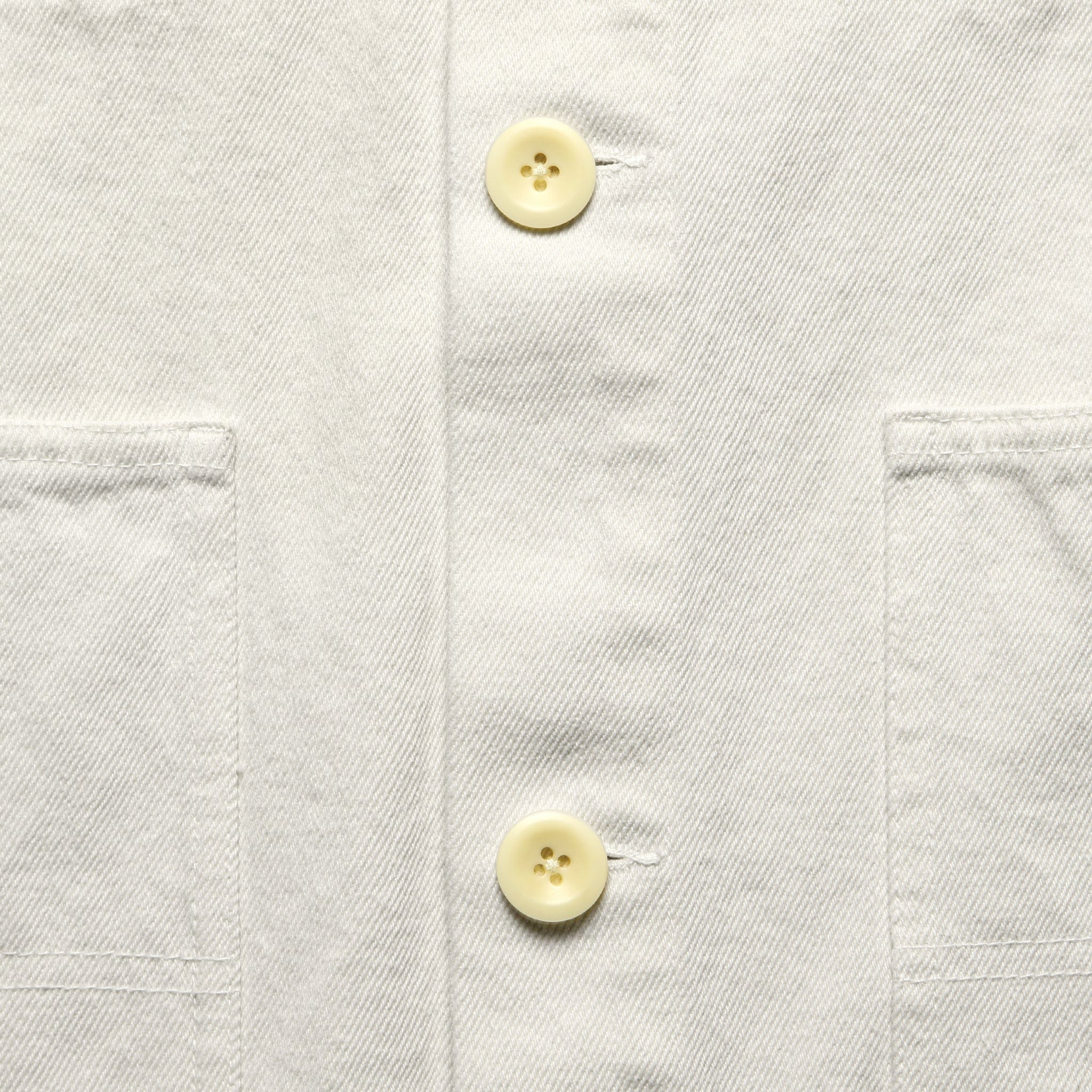 Upcycled Cotton Work Jacket - White - Alex Mill - STAG Provisions - Outerwear - Shirt Jacket